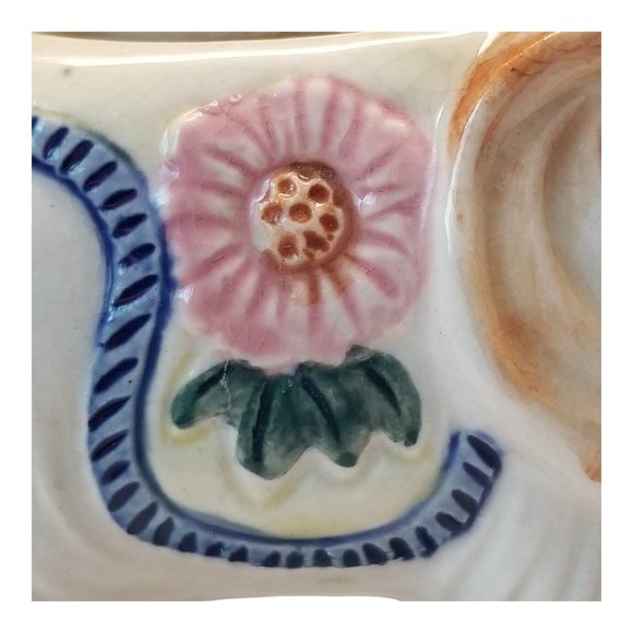 Lucky Elephant Small Planter Hand Painted Ceramic Made in Occupied Japan1945 - Picture 12 of 15